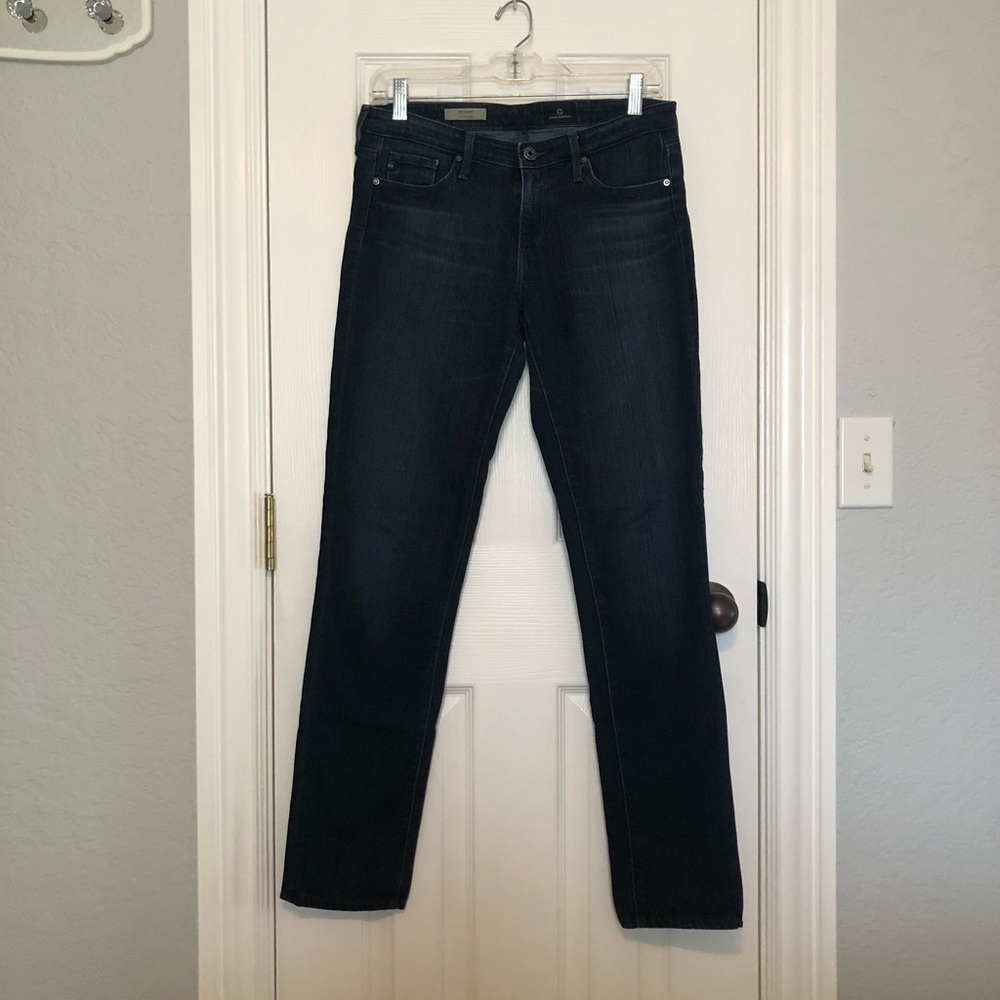 Adriano Goldschmied Straight Leg Dark Rjnse Jeans